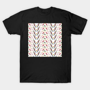 Australian Christmas - Rainbow Lorikeets and Bottlebrush Flowers T-Shirt